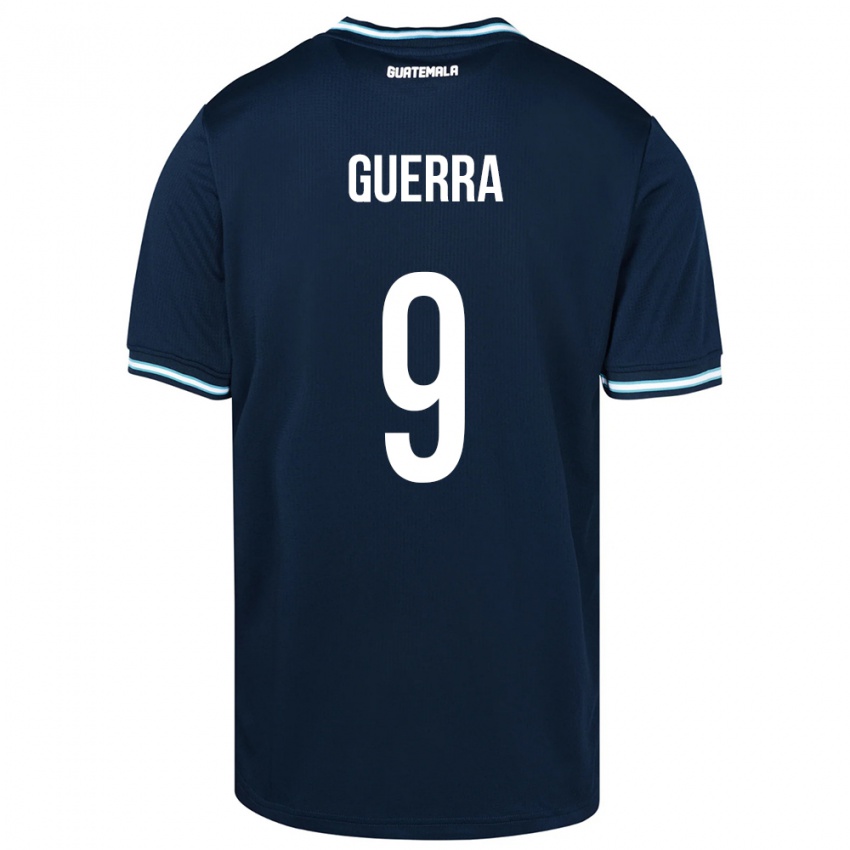 Criança Camisola Guatemala Oseas Guerra #9 Azul Alternativa 24-26 Camisa Brasil