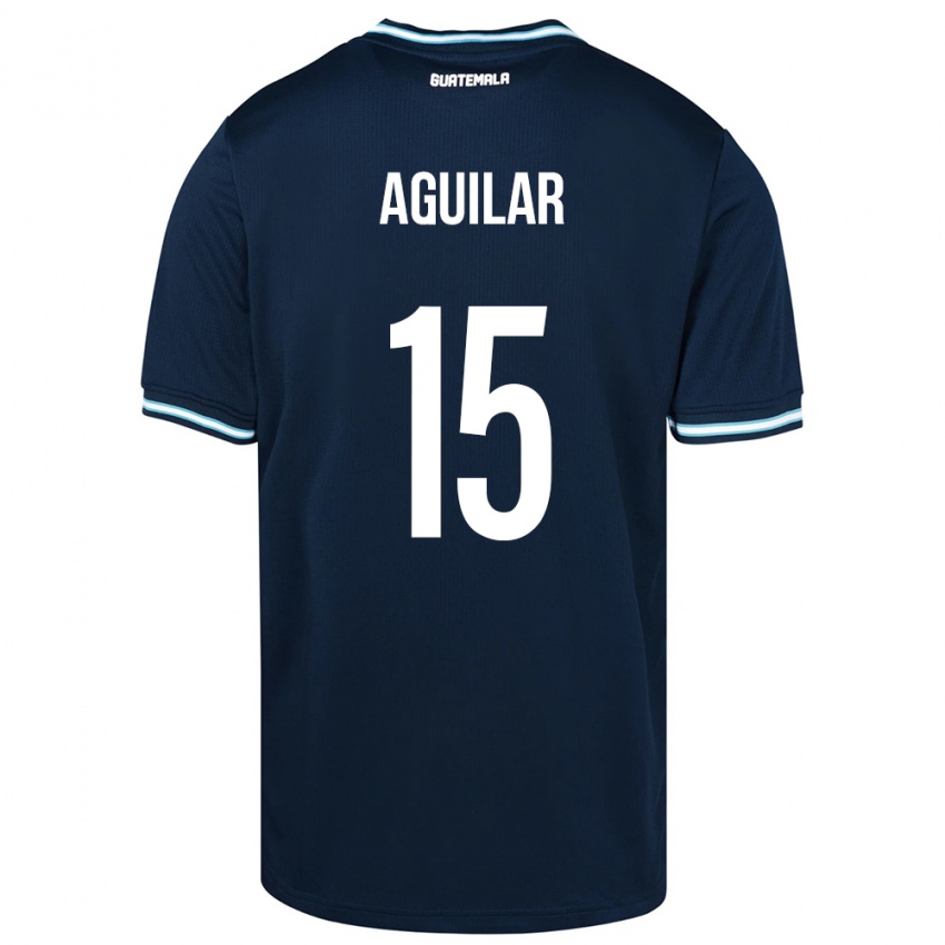 Criança Camisola Guatemala Carlos Aguilar #15 Azul Alternativa 24-26 Camisa Brasil