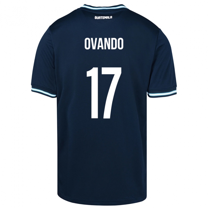 Criança Camisola Guatemala Sandra Ovando #17 Azul Alternativa 24-26 Camisa Brasil