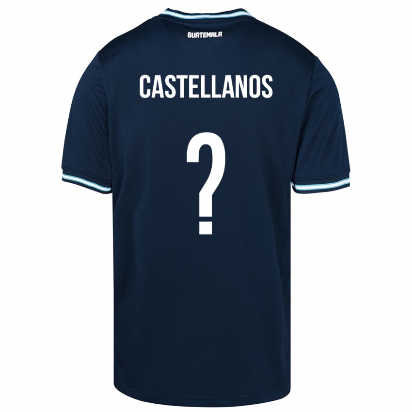 Criança Camisola Guatemala Jezmin Castellanos #0 Azul Alternativa 24-26 Camisa Brasil