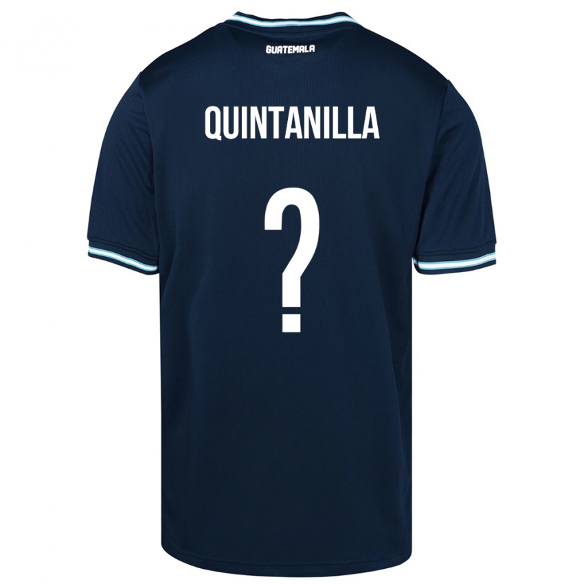 Criança Camisola Guatemala Anayelli Quintanilla #0 Azul Alternativa 24-26 Camisa Brasil