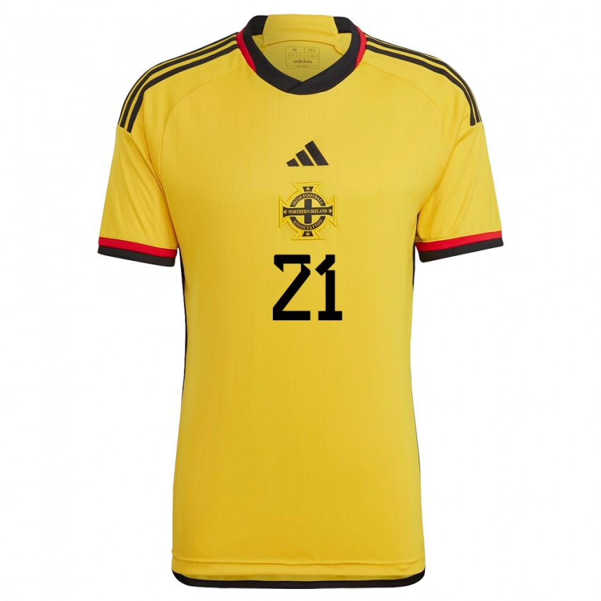 Criança Camisola Irlanda Do Norte Josh Magennis #21 Branco Alternativa 24-26 Camisa Brasil