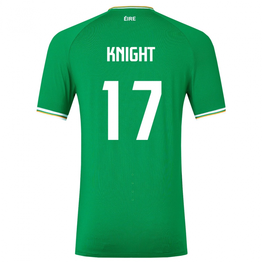 Homem Camisola Irlanda Jason Knight #17 Verde Principal 24-26 Camisa Brasil