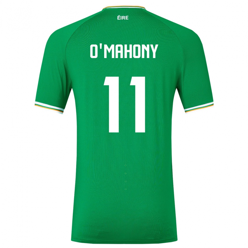 Homem Camisola Irlanda Éabha O'mahony #11 Verde Principal 24-26 Camisa Brasil