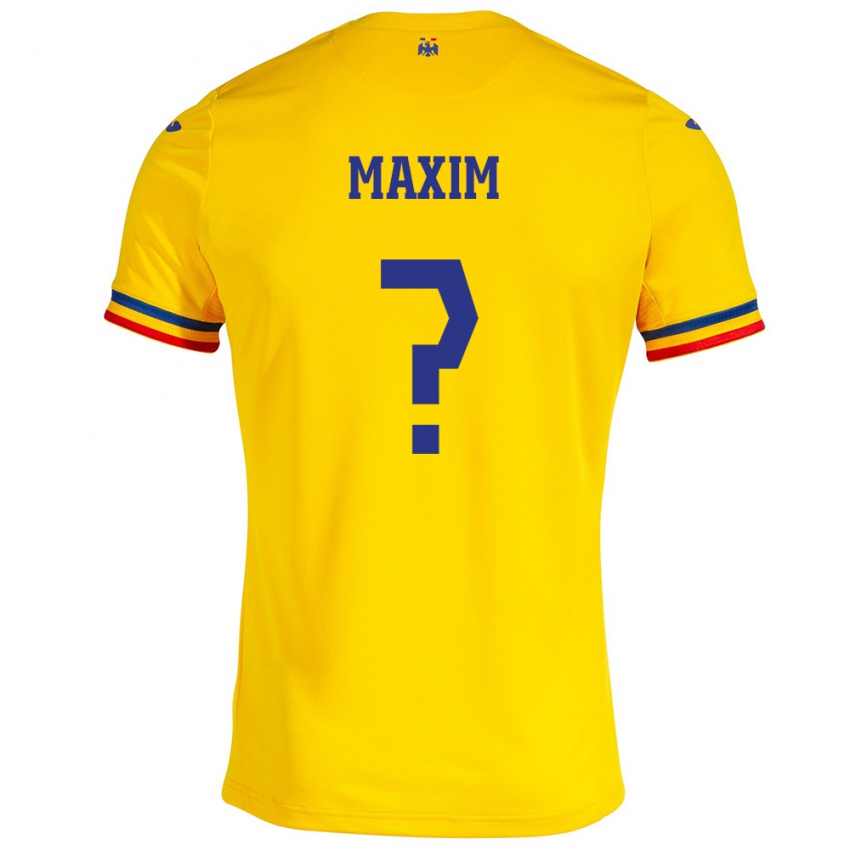 Homem Camisola Romênia Alexandru Maxim #0 Amarelo Principal 24-26 Camisa Brasil