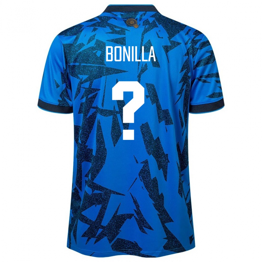 Homem Camisola El Salvador Nelson Bonilla #0 Azul Principal 24-26 Camisa Brasil