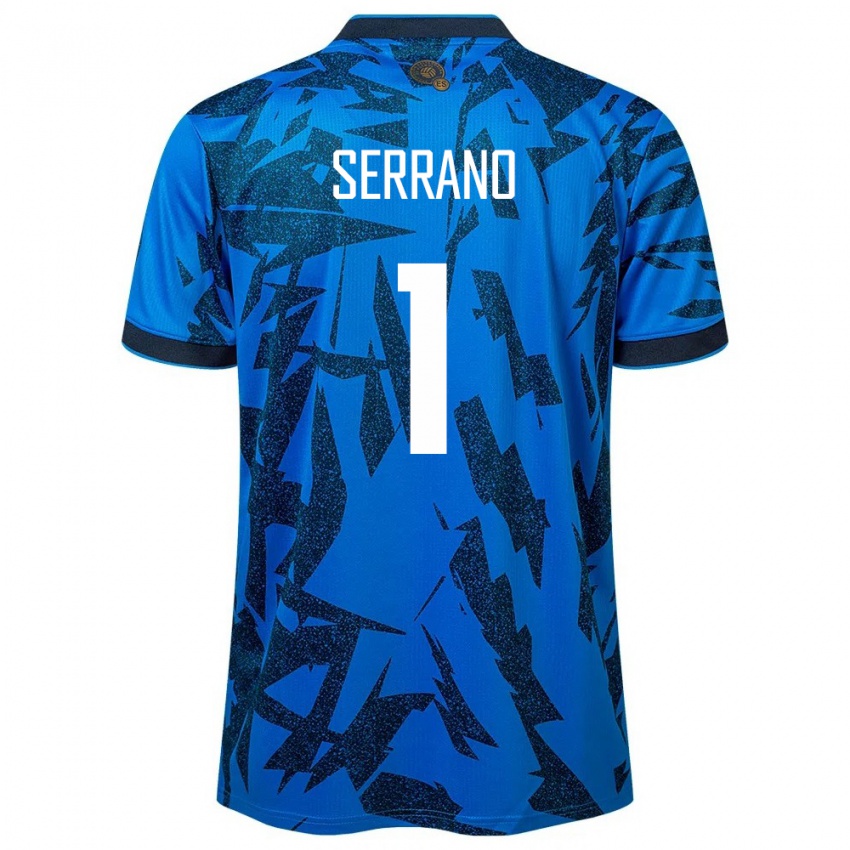 Homem Camisola El Salvador Idalia Serrano #1 Azul Principal 24-26 Camisa Brasil