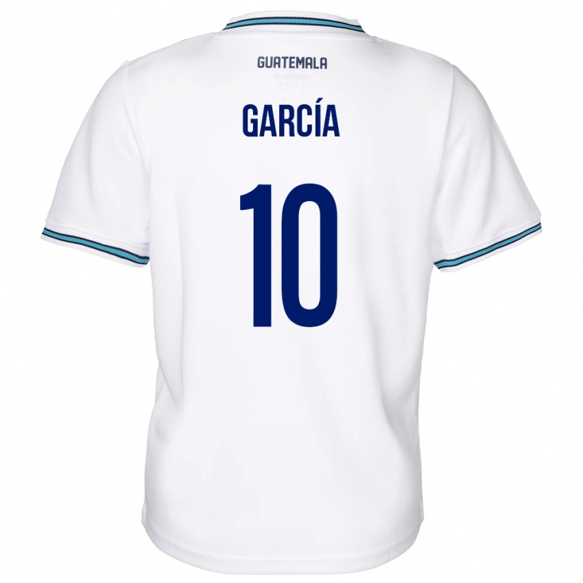 Homem Camisola Guatemala Gabriel García #10 Branco Principal 24-26 Camisa Brasil