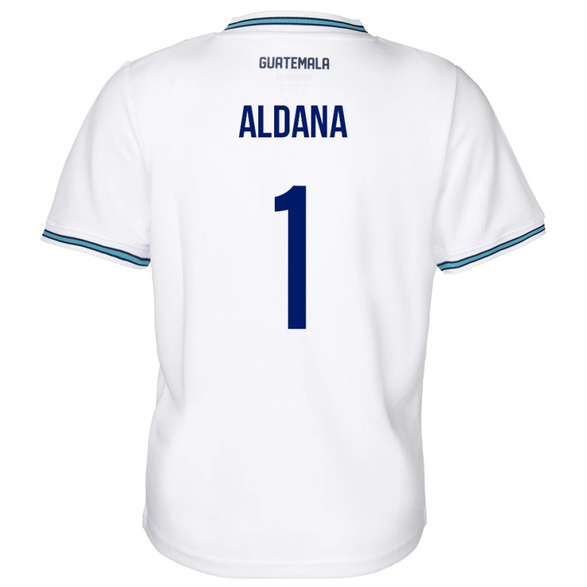 Homem Camisola Guatemala David Aldana #1 Branco Principal 24-26 Camisa Brasil