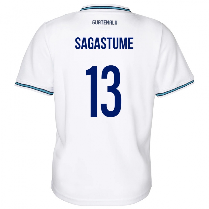 Homem Camisola Guatemala Selvin Sagastume #13 Branco Principal 24-26 Camisa Brasil