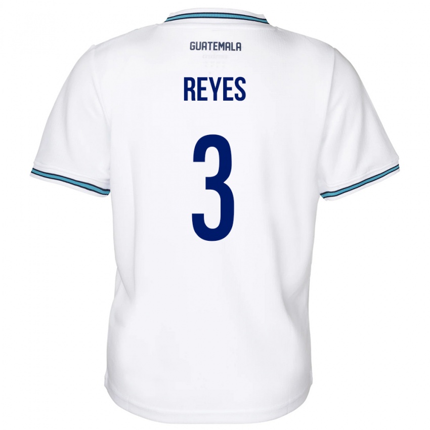 Homem Camisola Guatemala Martha Reyes #3 Branco Principal 24-26 Camisa Brasil