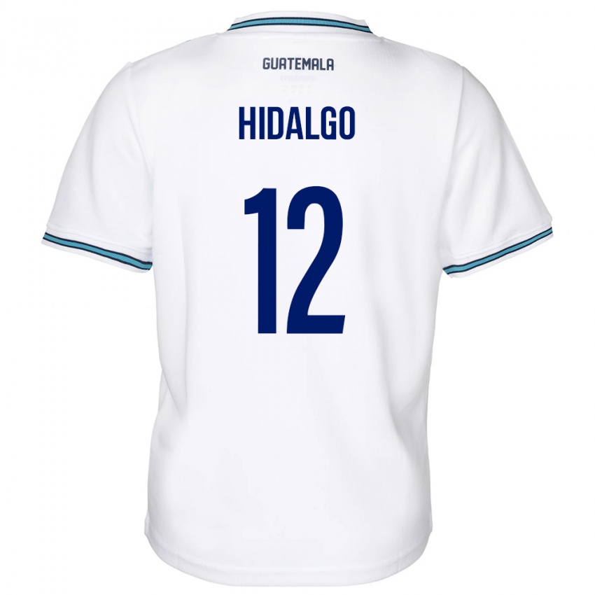 Homem Camisola Guatemala Angie Hidalgo #12 Branco Principal 24-26 Camisa Brasil