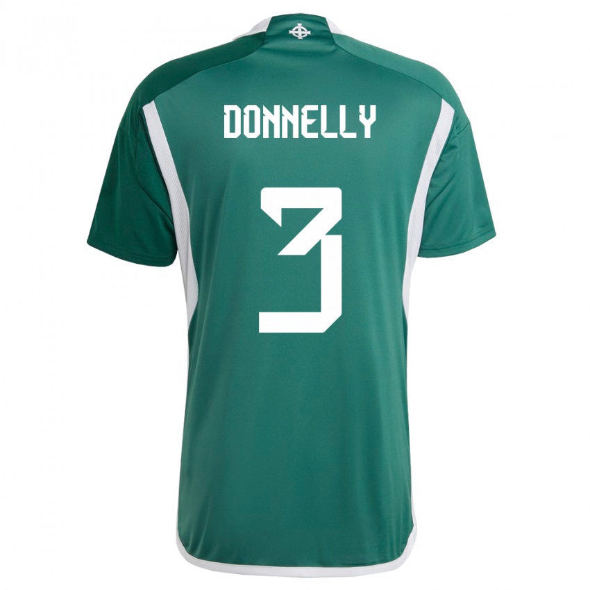 Homem Camisola Irlanda Do Norte Aaron Donnelly #3 Verde Principal 24-26 Camisa Brasil