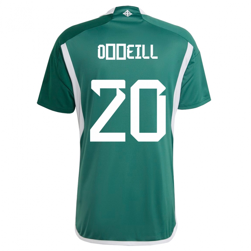 Homem Camisola Irlanda Do Norte Ceadach O’neill #20 Verde Principal 24-26 Camisa Brasil