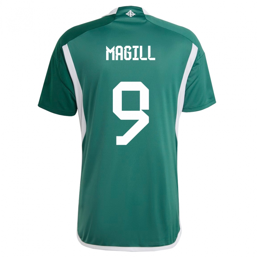 Homem Camisola Irlanda Do Norte Simone Magill #9 Verde Principal 24-26 Camisa Brasil