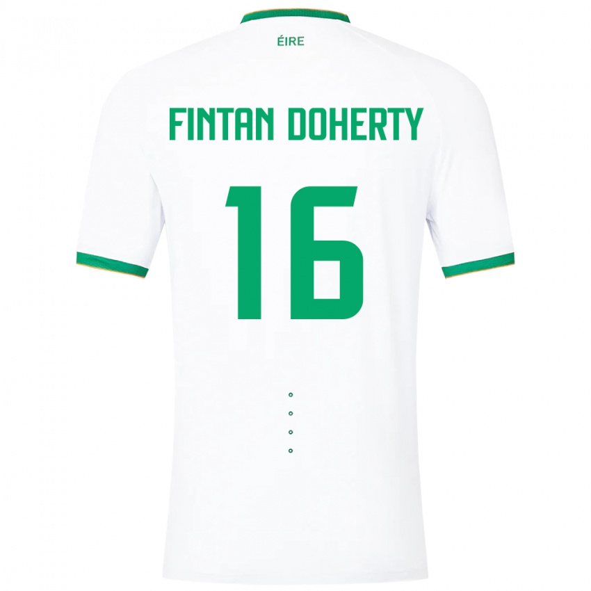 Homem Camisola Irlanda Fintan Doherty #16 Branco Alternativa 24-26 Camisa Brasil