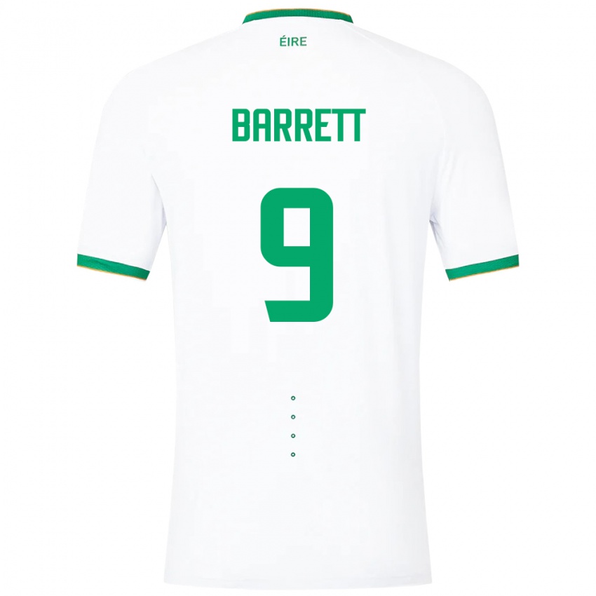 Homem Camisola Irlanda Amber Barrett #9 Branco Alternativa 24-26 Camisa Brasil