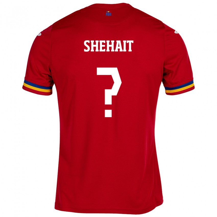 Homem Camisola Romênia Hussein Shehait #0 Vermelho Alternativa 24-26 Camisa Brasil