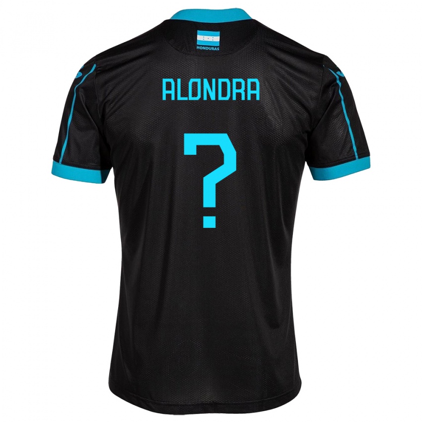 Homem Camisola Honduras Alondra Aguilar #0 Preto Alternativa 24-26 Camisa Brasil