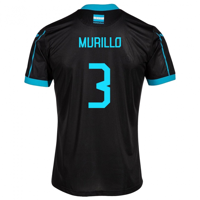 Homem Camisola Honduras Bárbara Murillo #3 Preto Alternativa 24-26 Camisa Brasil