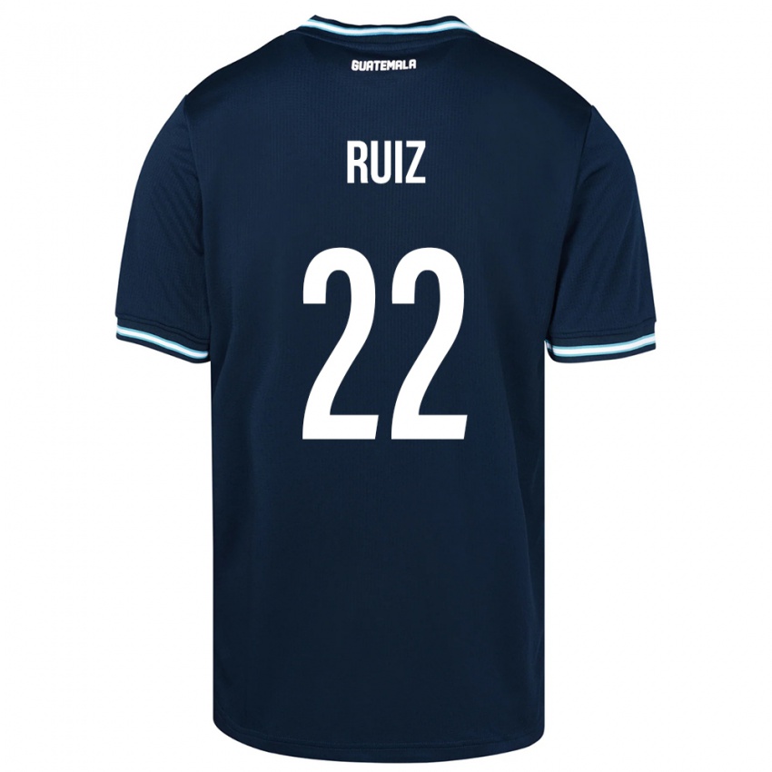 Homem Camisola Guatemala Kevin Ruiz #22 Azul Alternativa 24-26 Camisa Brasil