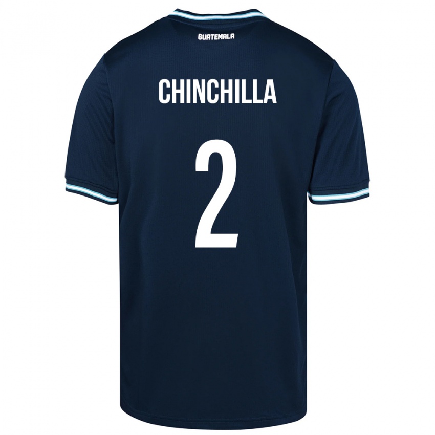 Homem Camisola Guatemala Nicolás Chinchilla #2 Azul Alternativa 24-26 Camisa Brasil