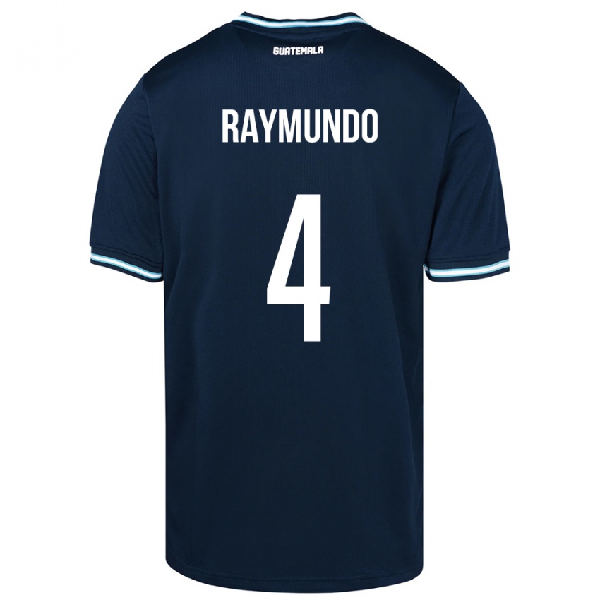 Homem Camisola Guatemala Cristopher Raymundo #4 Azul Alternativa 24-26 Camisa Brasil