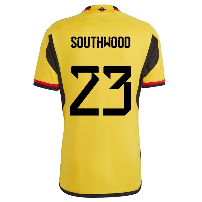 Homem Camisola Irlanda Do Norte Luke Southwood #23 Branco Alternativa 24-26 Camisa Brasil