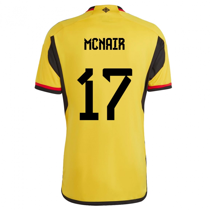 Homem Camisola Irlanda Do Norte Paddy Mcnair #17 Branco Alternativa 24-26 Camisa Brasil