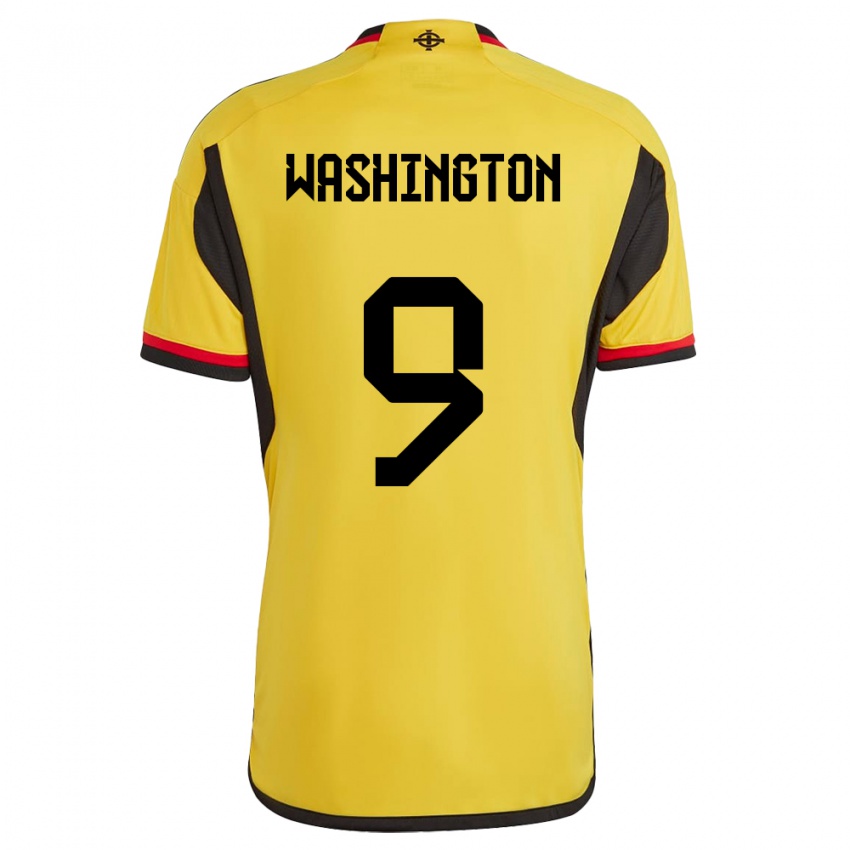 Homem Camisola Irlanda Do Norte Conor Washington #9 Branco Alternativa 24-26 Camisa Brasil