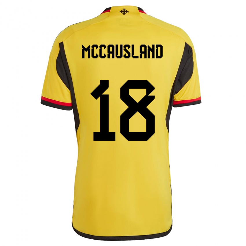 Homem Camisola Irlanda Do Norte Ross Mccausland #18 Branco Alternativa 24-26 Camisa Brasil