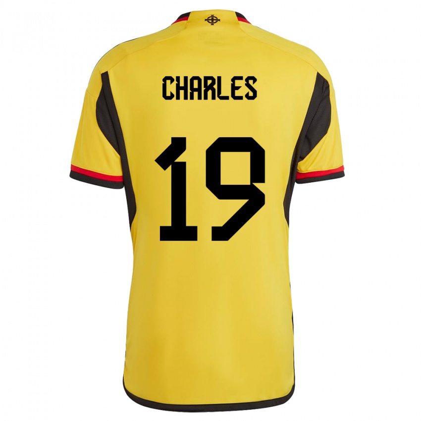 Homem Camisola Irlanda Do Norte Shea Charles #19 Branco Alternativa 24-26 Camisa Brasil