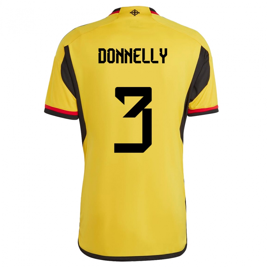 Homem Camisola Irlanda Do Norte Aaron Donnelly #3 Branco Alternativa 24-26 Camisa Brasil