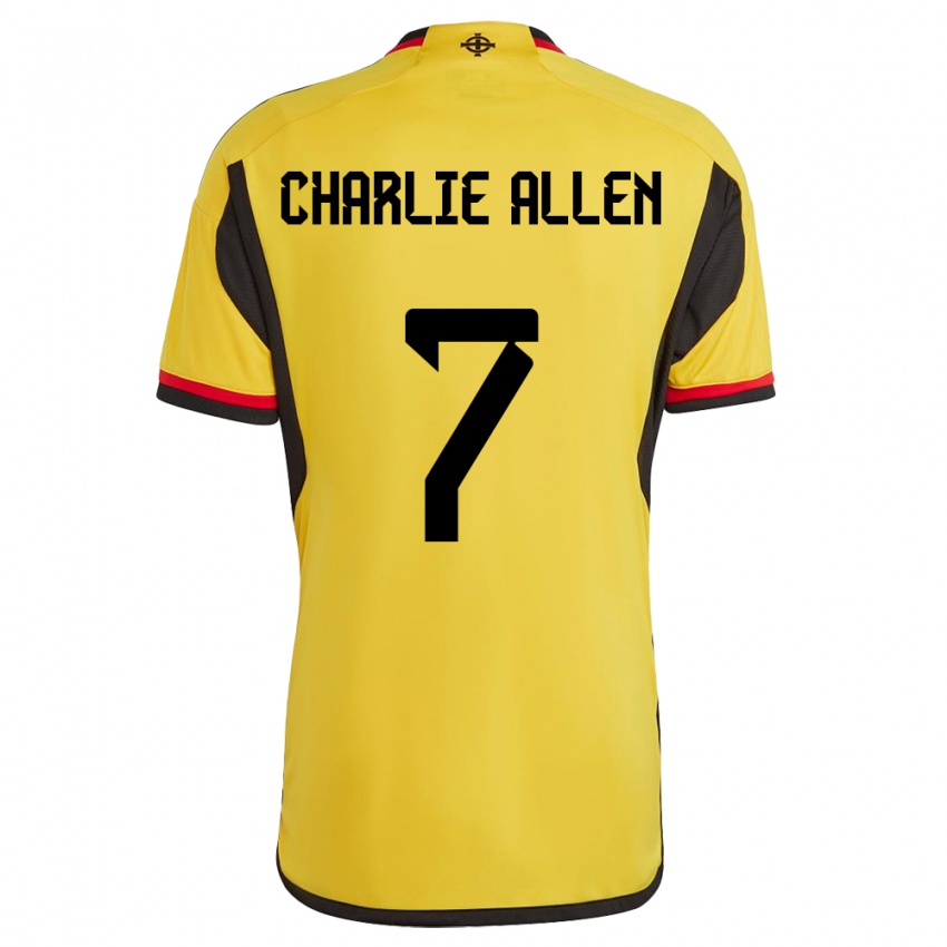 Homem Camisola Irlanda Do Norte Charlie Allen #7 Branco Alternativa 24-26 Camisa Brasil