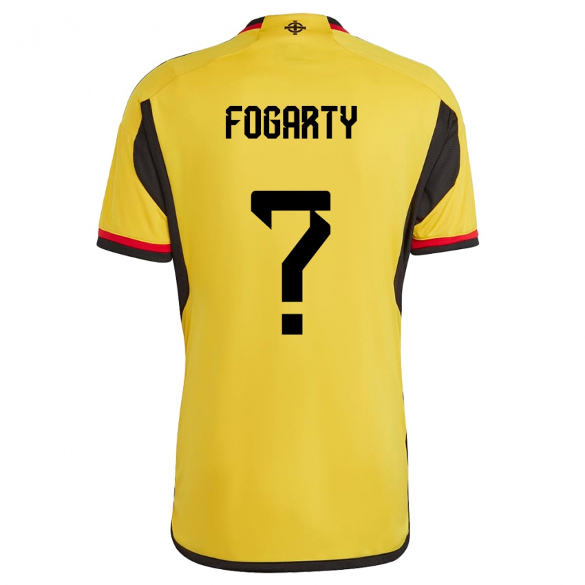 Homem Camisola Irlanda Do Norte Tom Fogarty #0 Branco Alternativa 24-26 Camisa Brasil