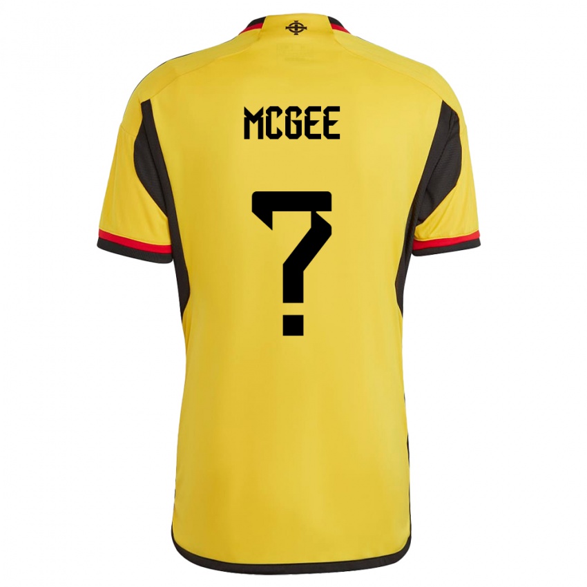 Homem Camisola Irlanda Do Norte Ethan Mcgee #0 Branco Alternativa 24-26 Camisa Brasil