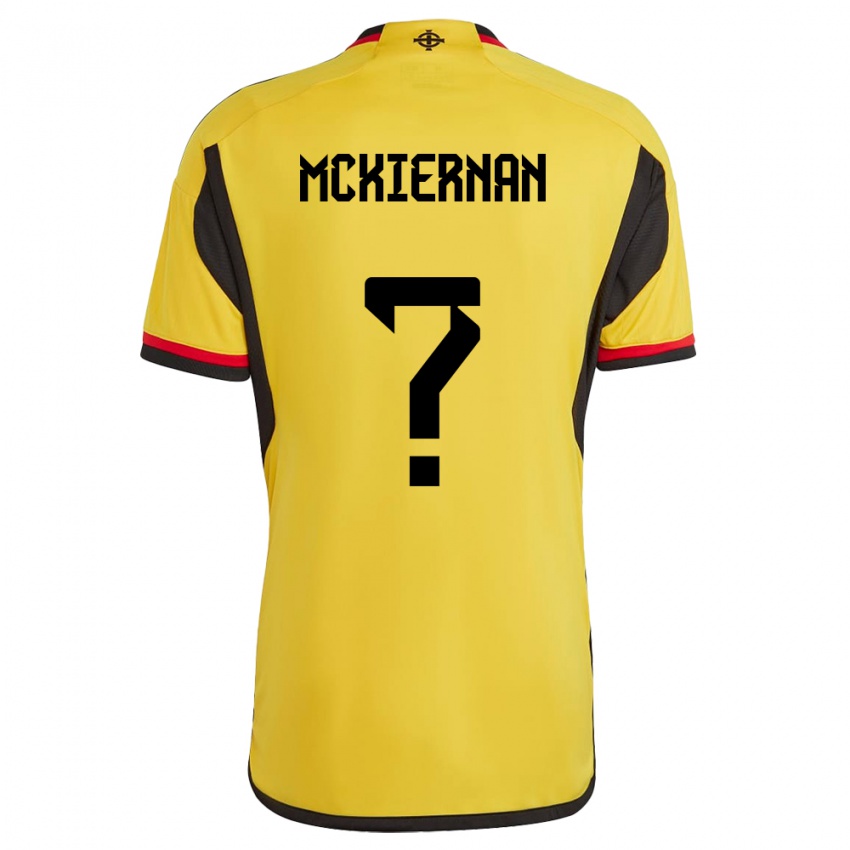 Homem Camisola Irlanda Do Norte Jj Mckiernan #0 Branco Alternativa 24-26 Camisa Brasil