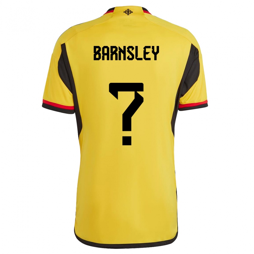 Homem Camisola Irlanda Do Norte Fraser Barnsley #0 Branco Alternativa 24-26 Camisa Brasil