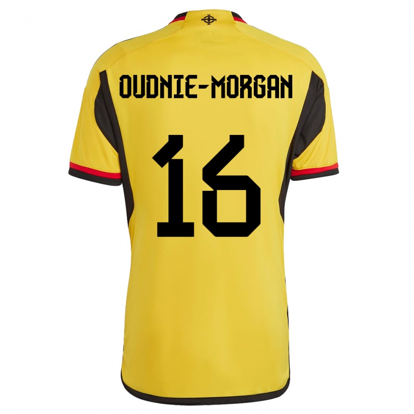 Homem Camisola Irlanda Do Norte Rio Oudnie-Morgan #16 Branco Alternativa 24-26 Camisa Brasil