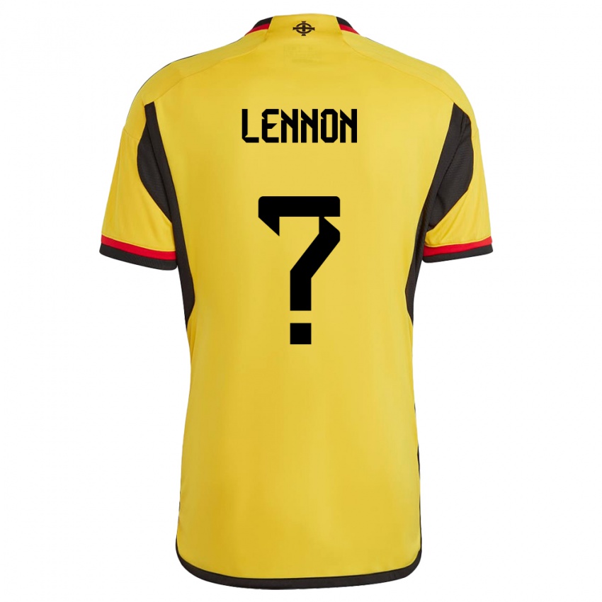 Homem Camisola Irlanda Do Norte Gallagher Lennon #0 Branco Alternativa 24-26 Camisa Brasil