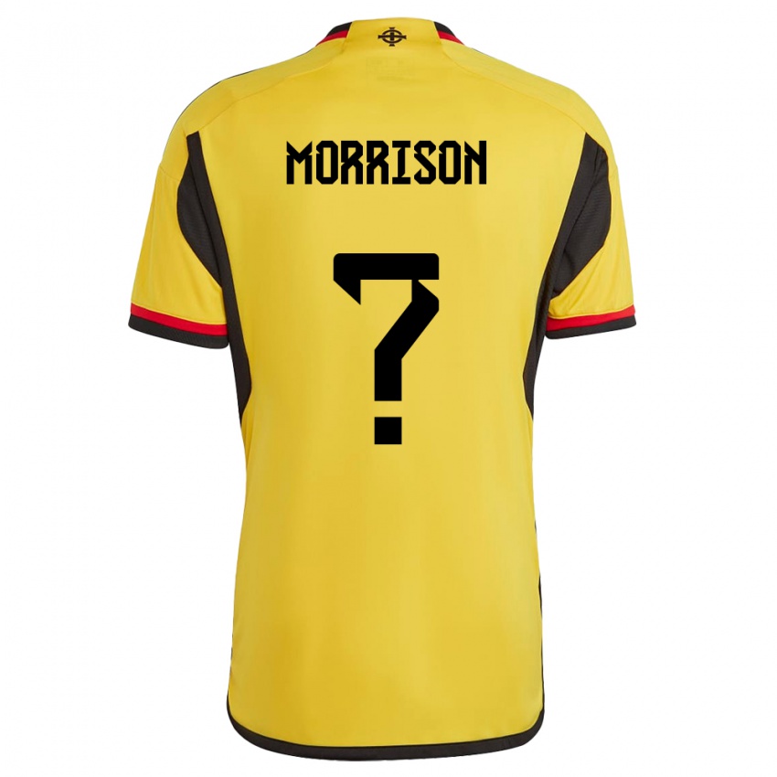 Homem Camisola Irlanda Do Norte Kieran Morrison #0 Branco Alternativa 24-26 Camisa Brasil