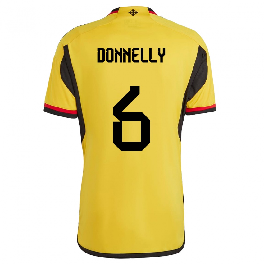 Homem Camisola Irlanda Do Norte Ryan Donnelly #6 Branco Alternativa 24-26 Camisa Brasil