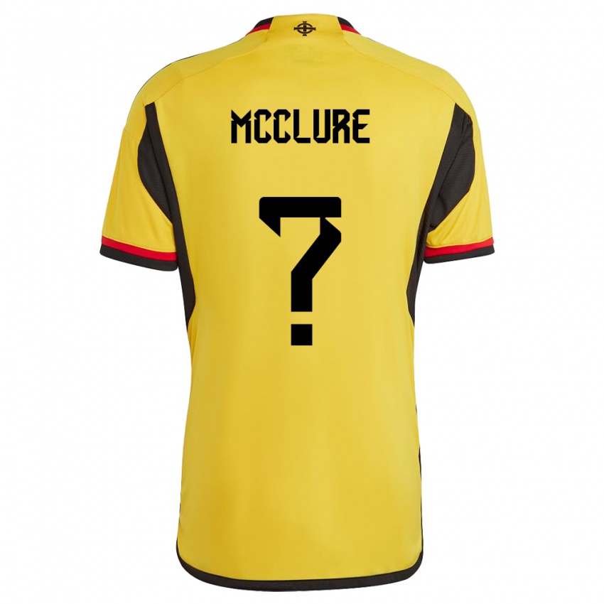 Homem Camisola Irlanda Do Norte Blaine Mcclure #0 Branco Alternativa 24-26 Camisa Brasil