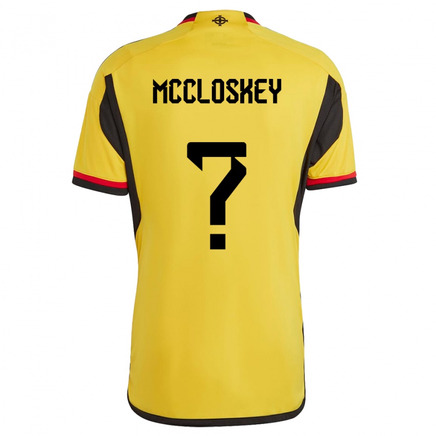 Homem Camisola Irlanda Do Norte Darragh Mccloskey #0 Branco Alternativa 24-26 Camisa Brasil