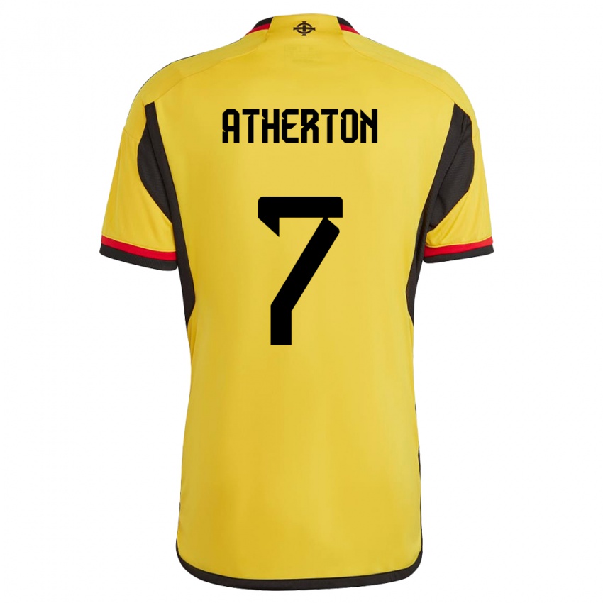 Homem Camisola Irlanda Do Norte Chris Atherton #7 Branco Alternativa 24-26 Camisa Brasil