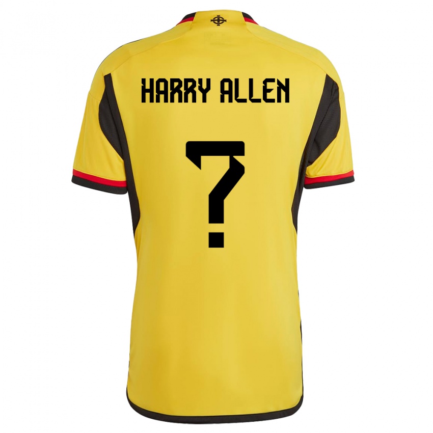 Homem Camisola Irlanda Do Norte Harry Allen #0 Branco Alternativa 24-26 Camisa Brasil