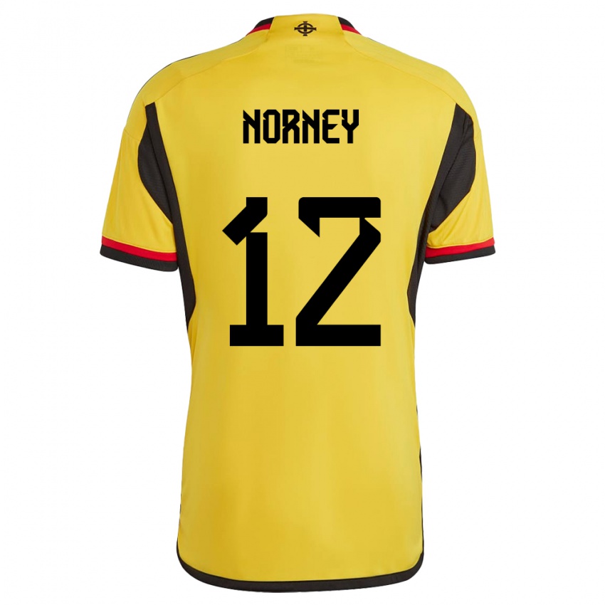 Homem Camisola Irlanda Do Norte Rachael Norney #12 Branco Alternativa 24-26 Camisa Brasil