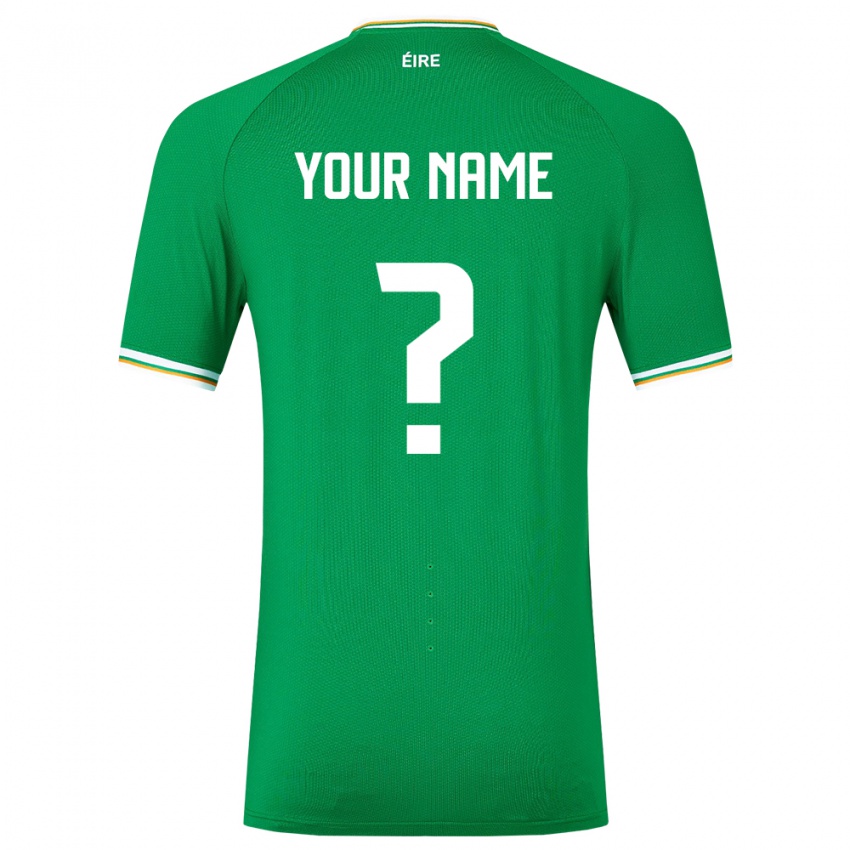 Mulher Camisola Irlanda Seu Nome #0 Verde Principal 24-26 Camisa Brasil