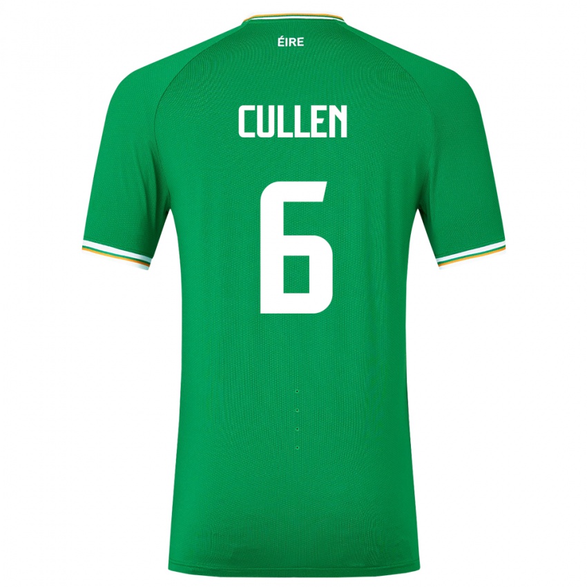 Mulher Camisola Irlanda Josh Cullen #6 Verde Principal 24-26 Camisa Brasil