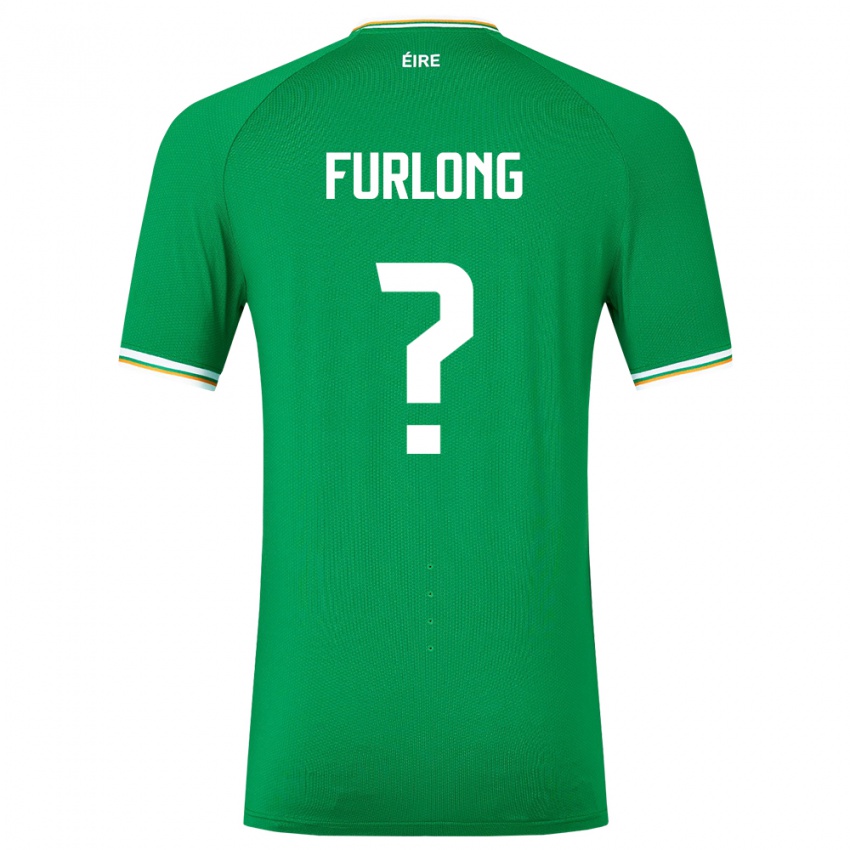 Mulher Camisola Irlanda James Furlong #0 Verde Principal 24-26 Camisa Brasil
